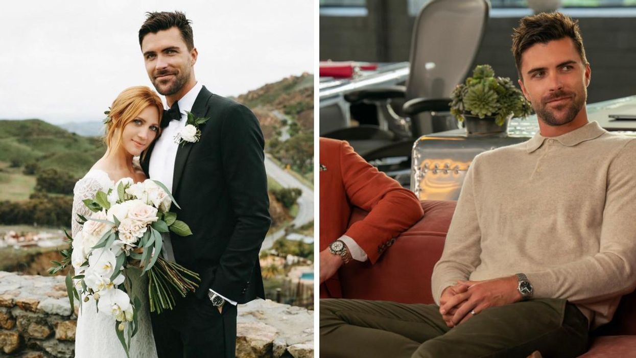 Tyler Stanaland and Brittany Snow on their wedding day. Right: Tyler Stanaland.