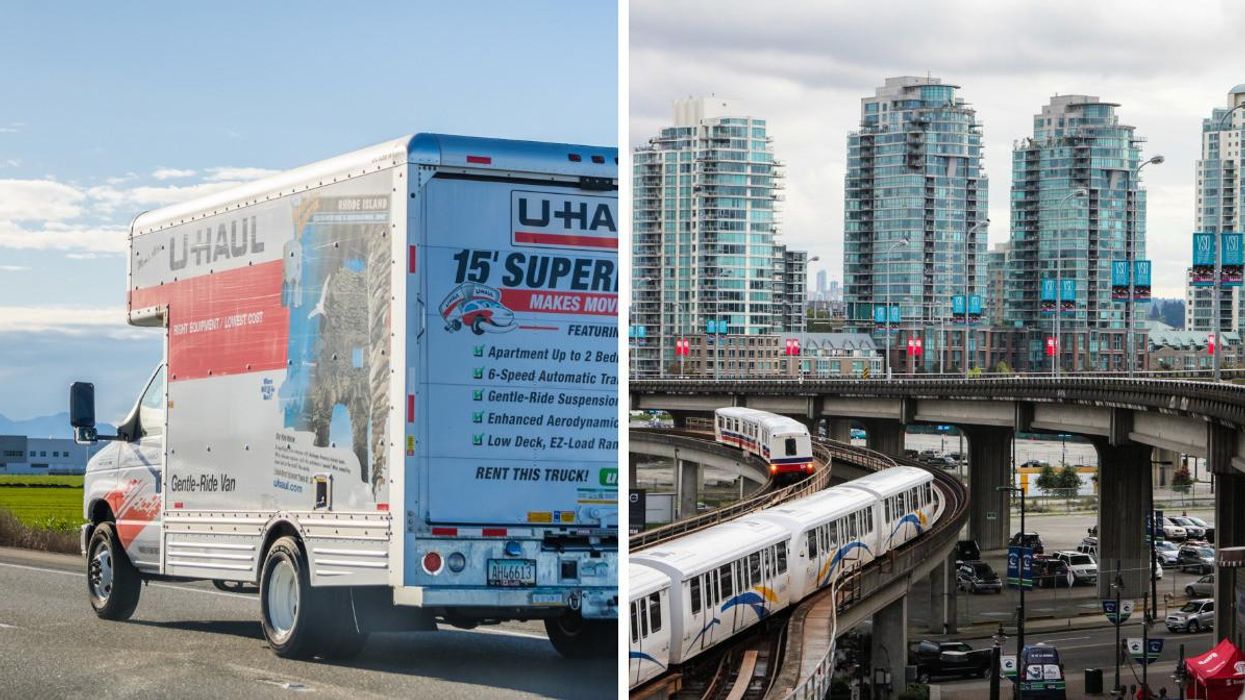 U-Haul truck, Right: City of Vancouver.