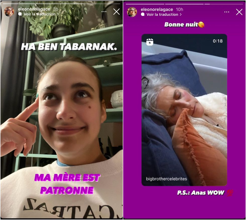 \u00c9l\u00e9onore Lagac\u00e9 r\u00e9agit \u00e0 la victoire de sa m\u00e8re \u00e0 Big Brother C\u00e9l\u00e9brit\u00e9s.