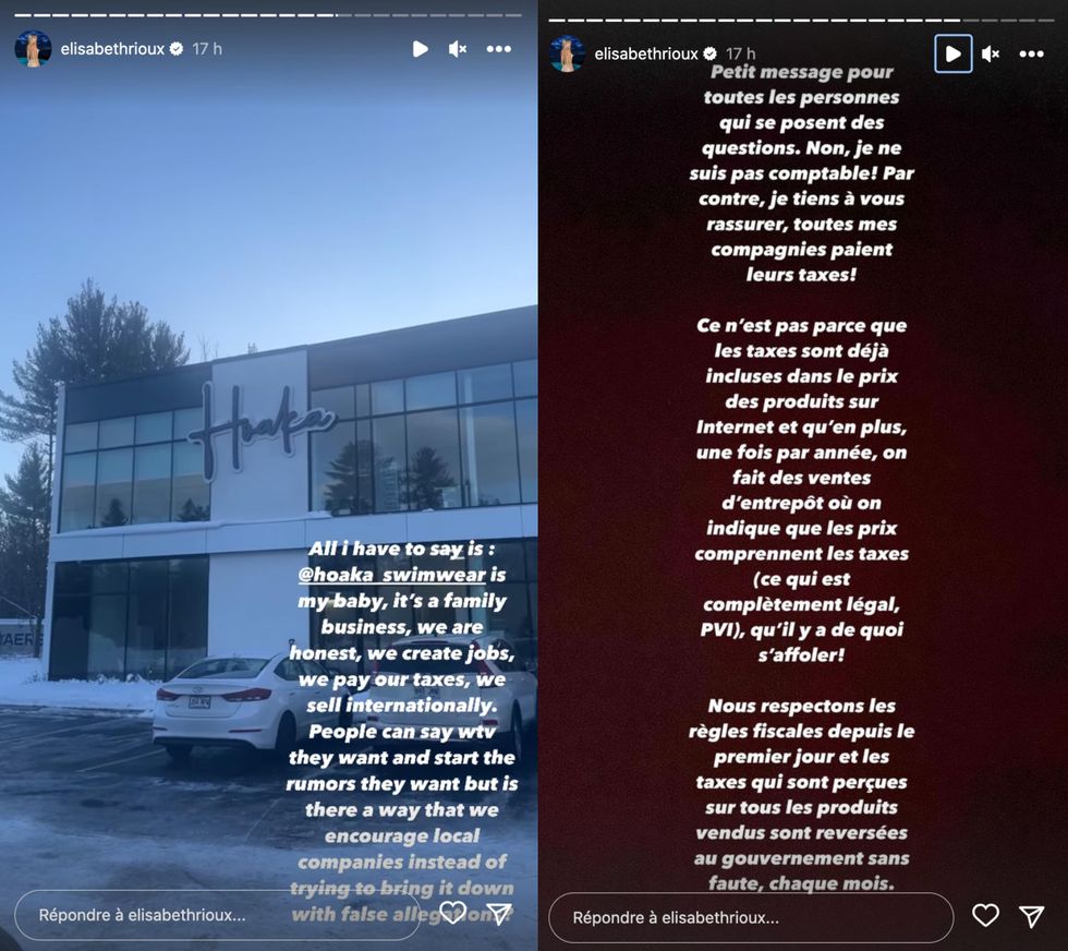 \u00c9lisabeth Rioux r\u00e9pond aux rumeurs sur Hoaka.