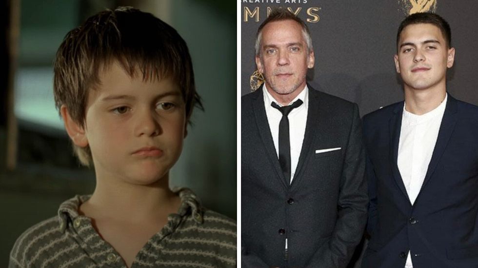 \u00c9mile Vall\u00e9e dans C.R.A.Z.Y. Droite : Jean-Marc Vall\u00e9e et son fils \u00c9mile Vall\u00e9e.