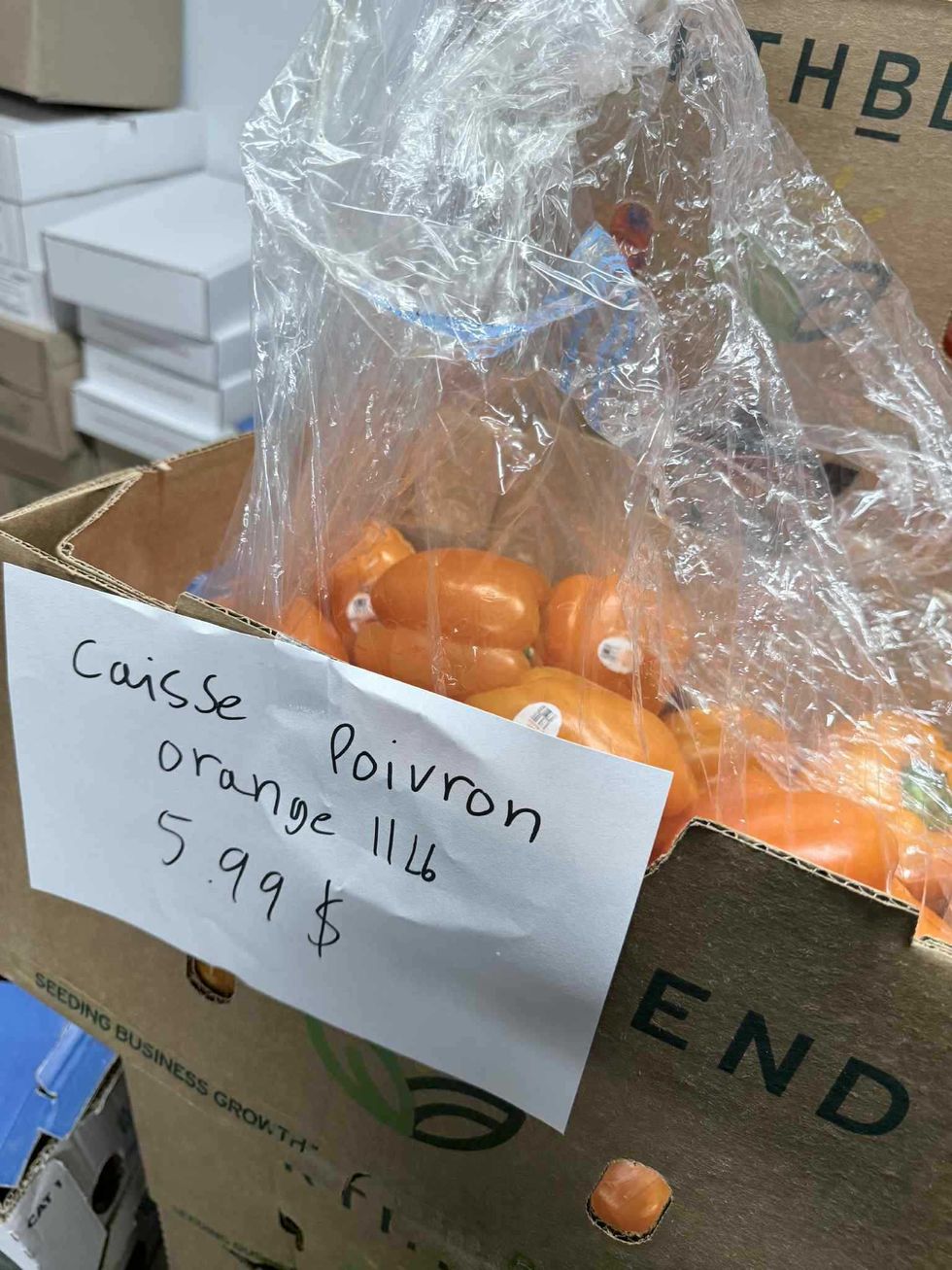 \u200b11 livres de poivrons jaunes en vente pour 5,99 $ au Supermarch\u00e9 SavePlus.