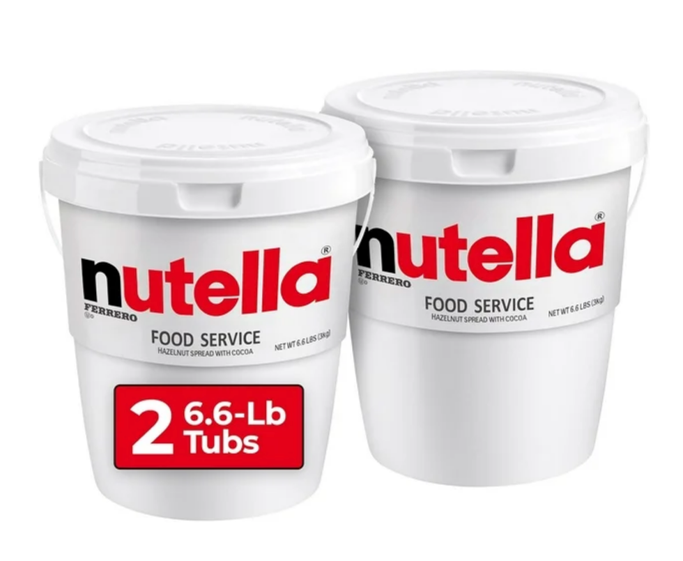 \u200b13,2 lb de Nutella vendus sur le site du Walmart.