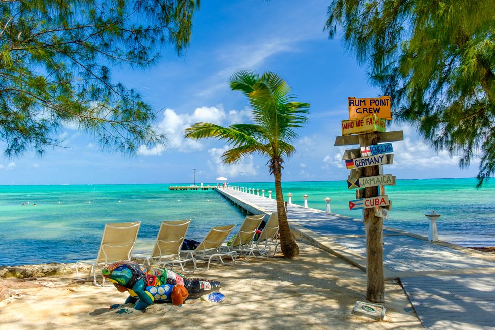 \u200bA beach on Grand Cayman, Cayman Islands.