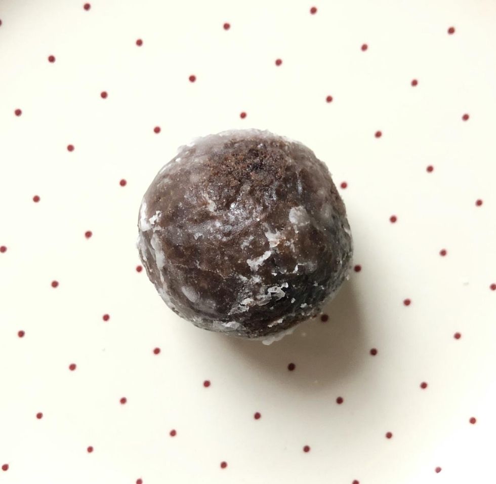 \u200bA Chocolate Glazed Timbit.