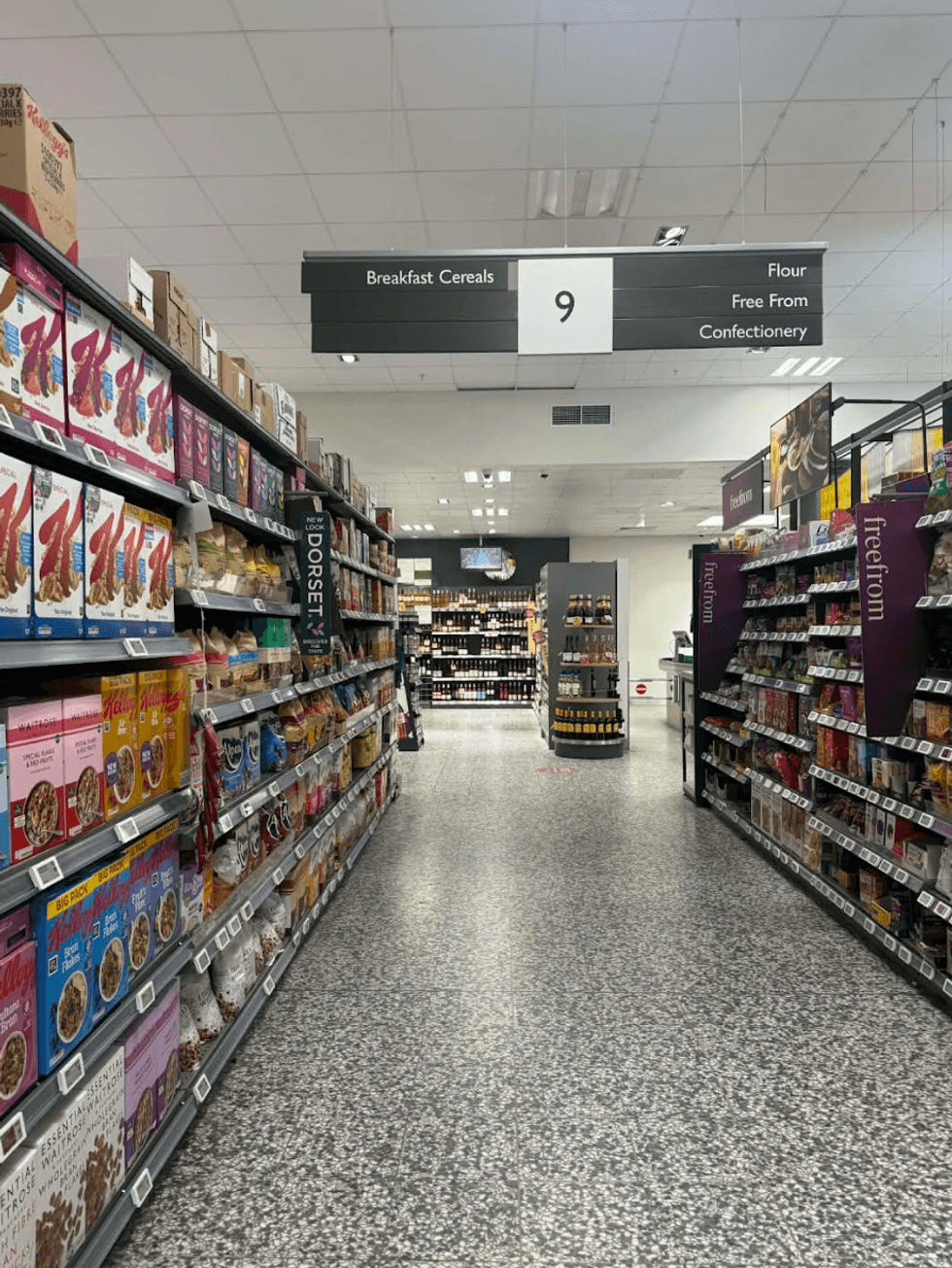 \u200bA grocery store in the UK.