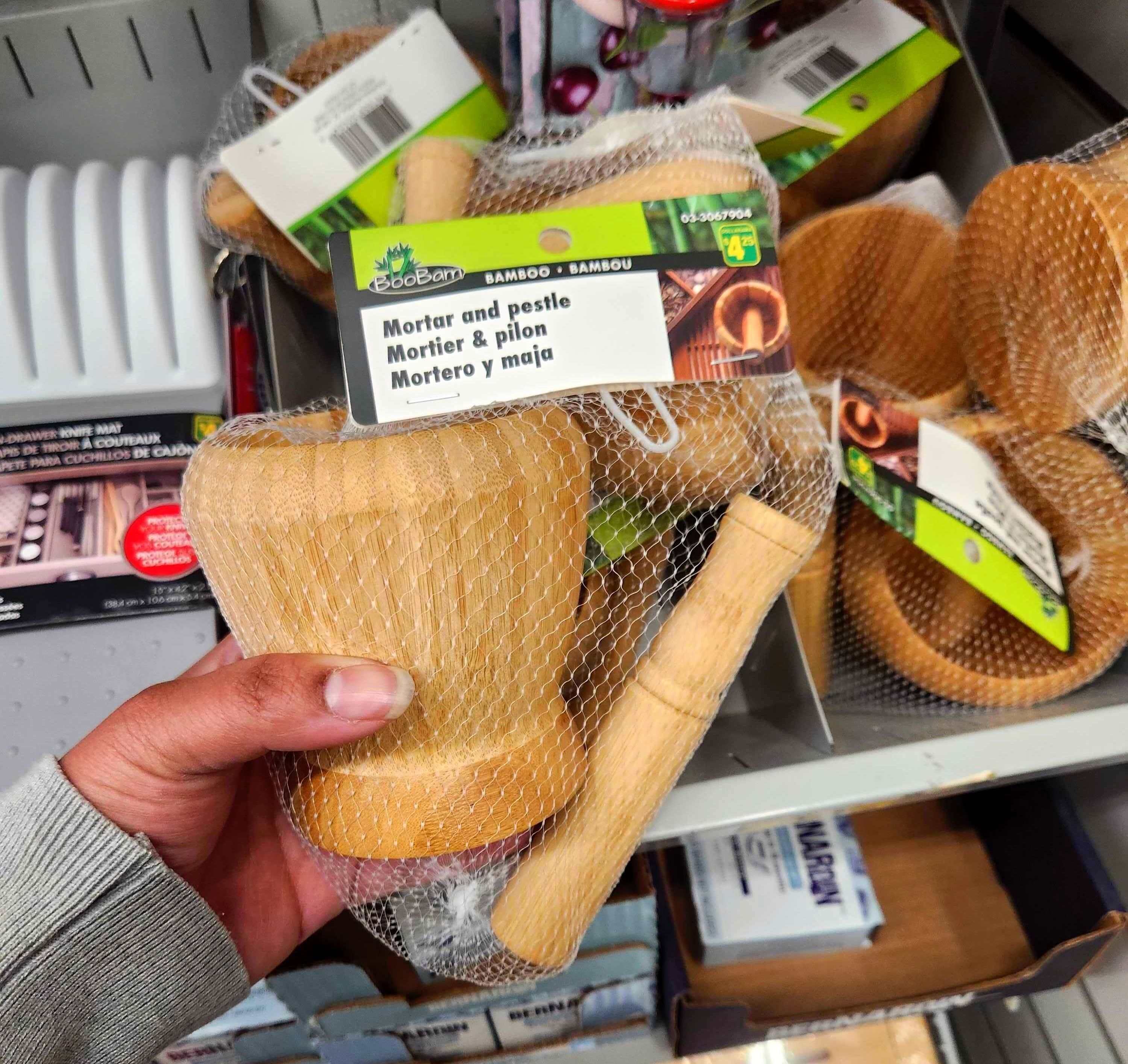 \u200bA mortar and pestle from Dollarama.