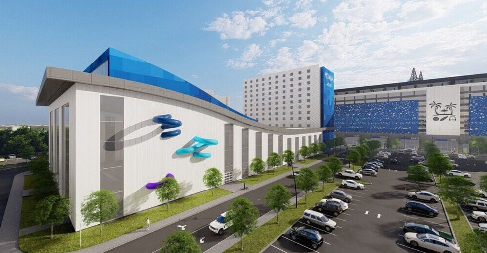 \u200bA rendering of an indoor water park opening near Ottawa.