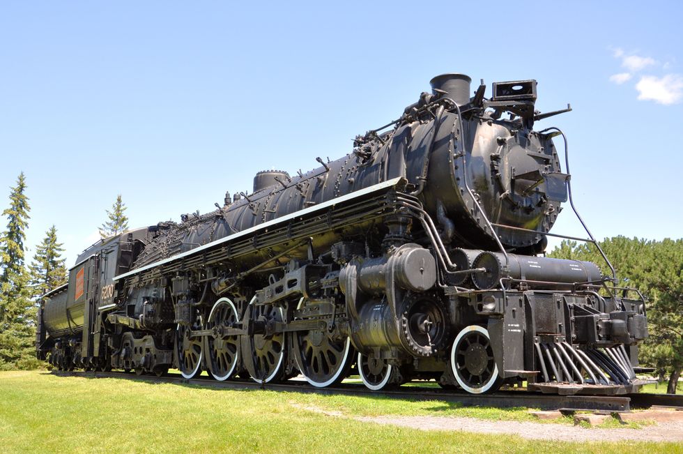 \u200bA steam train at the Canada Science and Technology Museum in Ottawa.
