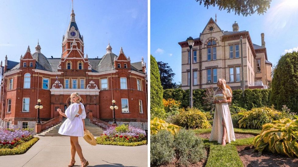 \u200bA woman in Stratford, Ontario.