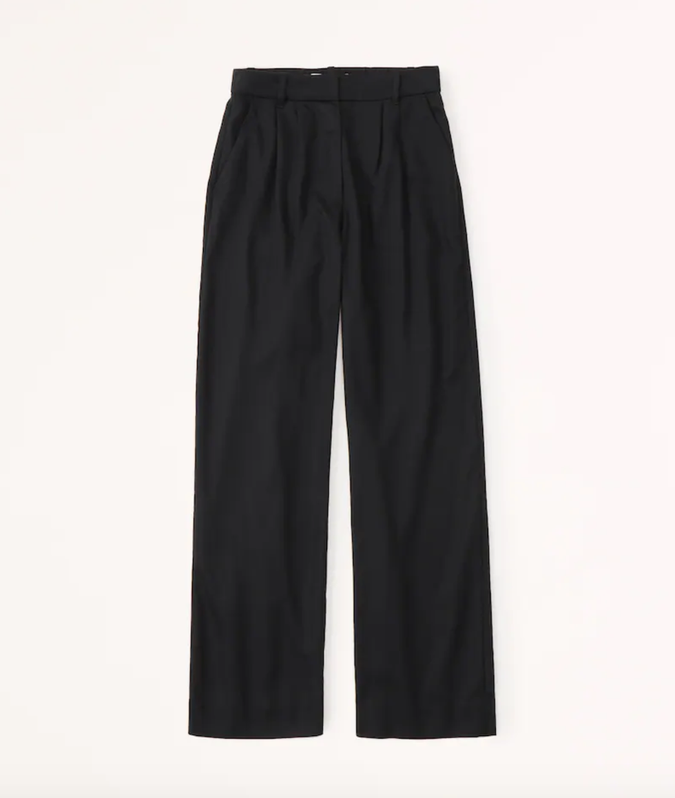 \u200bAbercrombie & Fitch drapey wide leg pants.