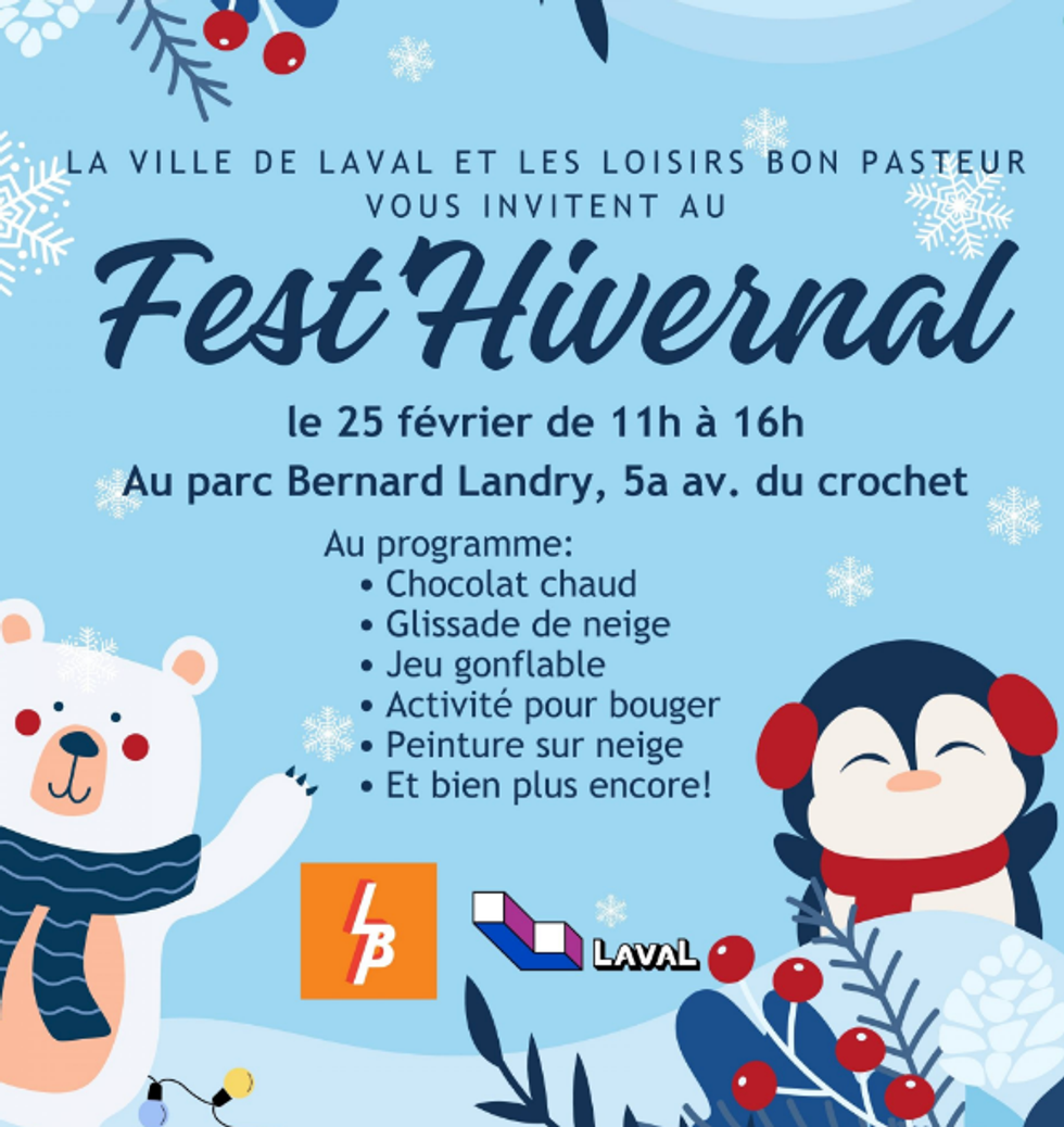 \u200bAffiche de l'\u00e9v\u00e9nement Fest'Hivernal \u00e0 Laval.