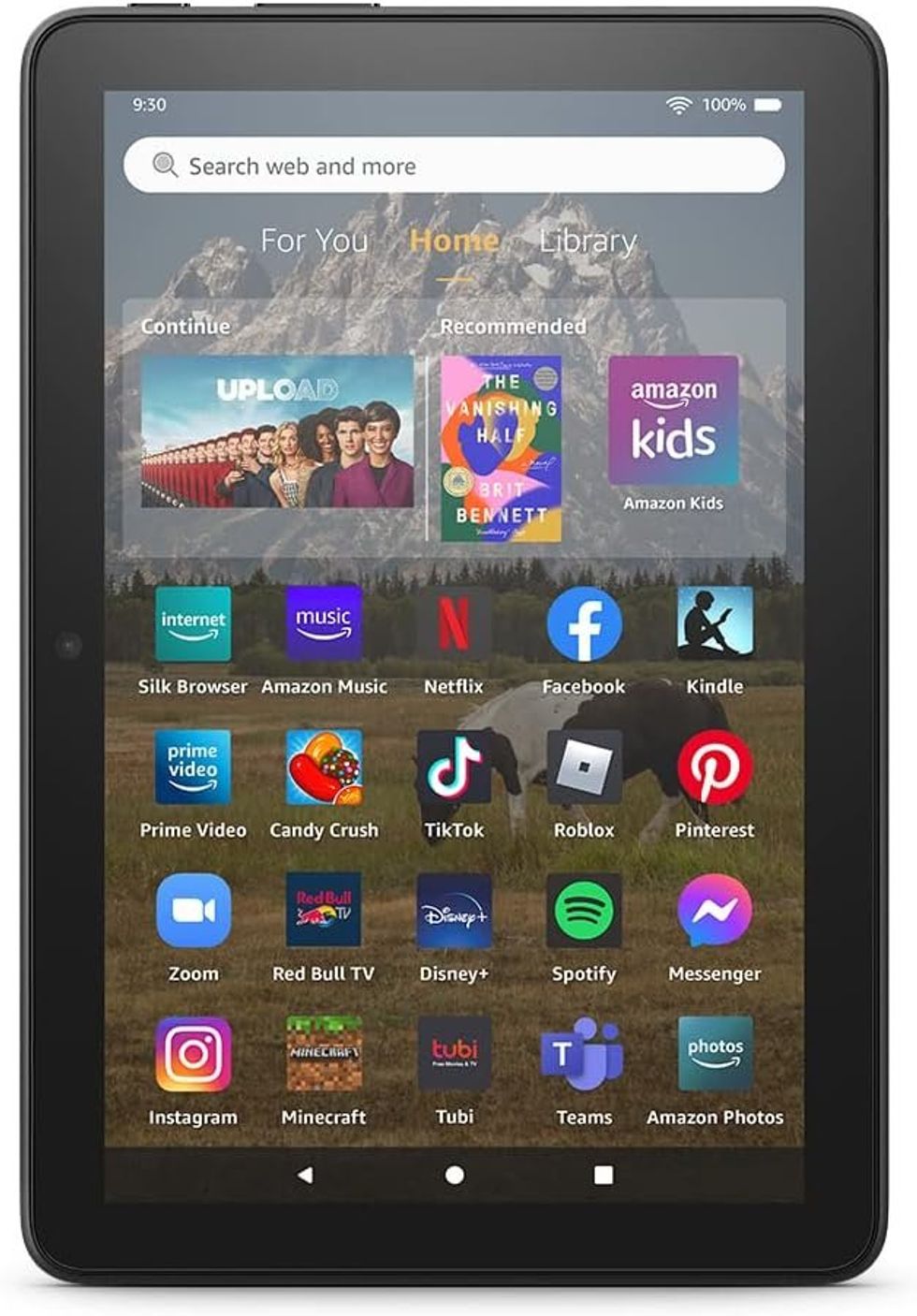 \u200bAmazon Fire HD 8 tablet.