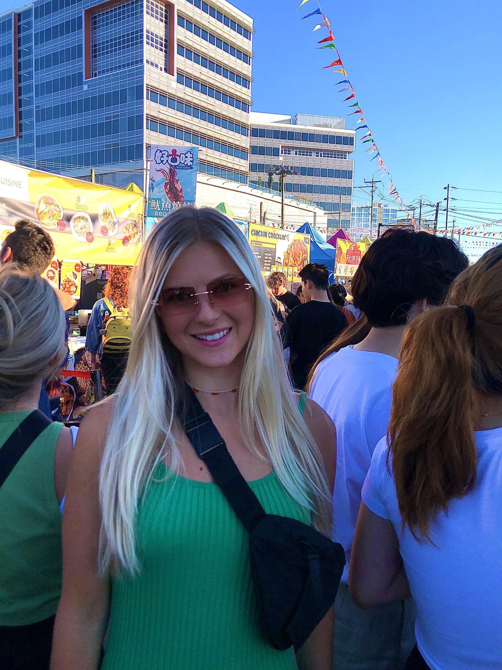 \u200bAshley Harris at the Richmond Night Market.