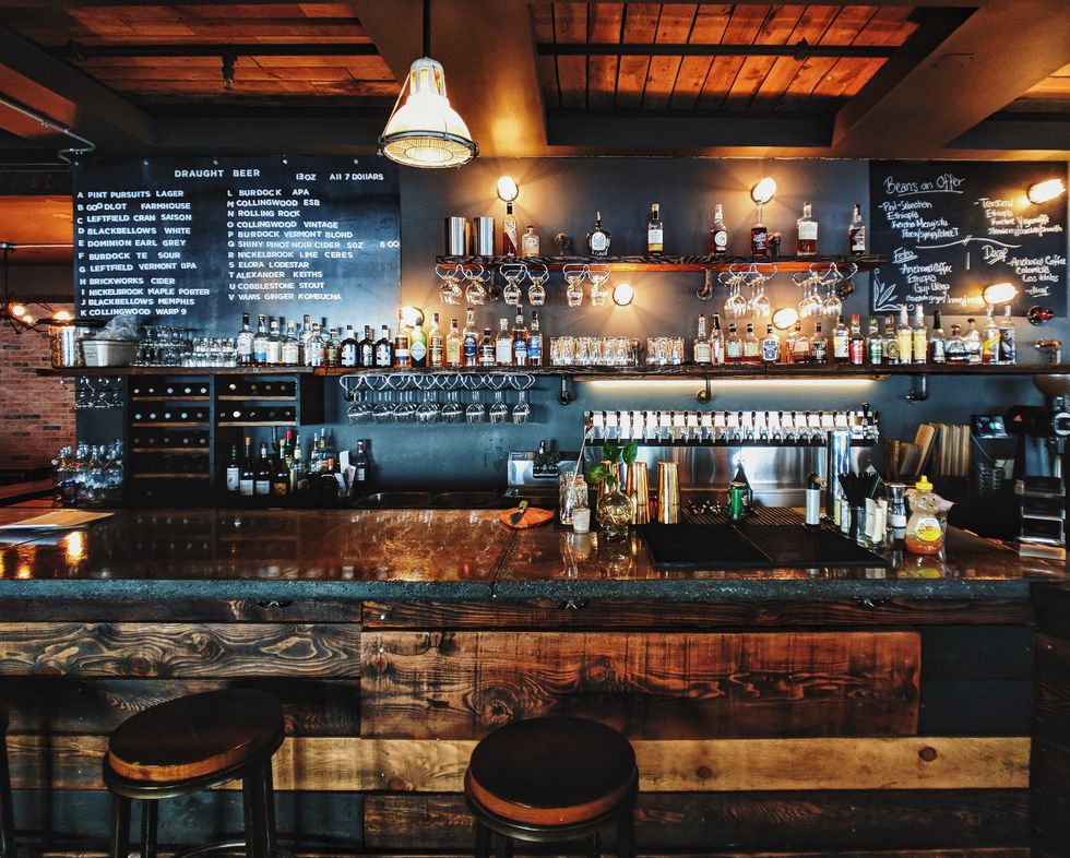 \u200bBar d'un restaurant.