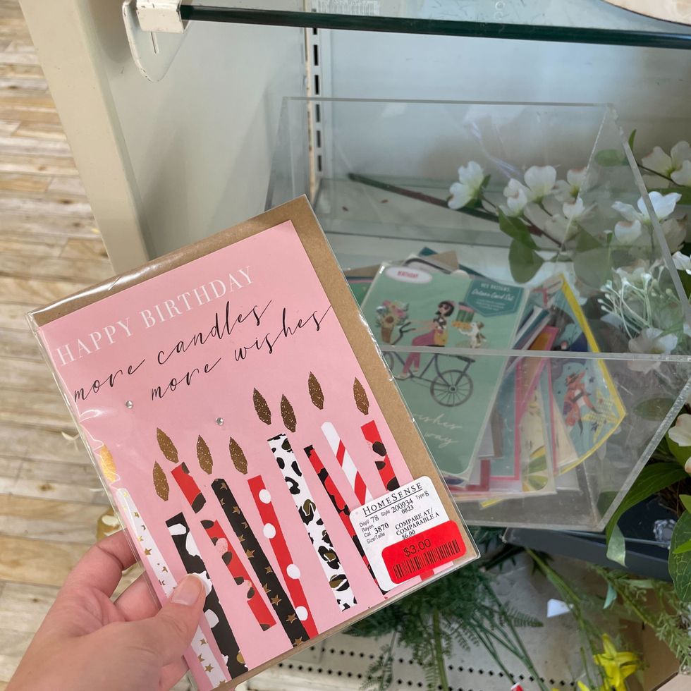 \u200bBirthday cards available at HomeSense.