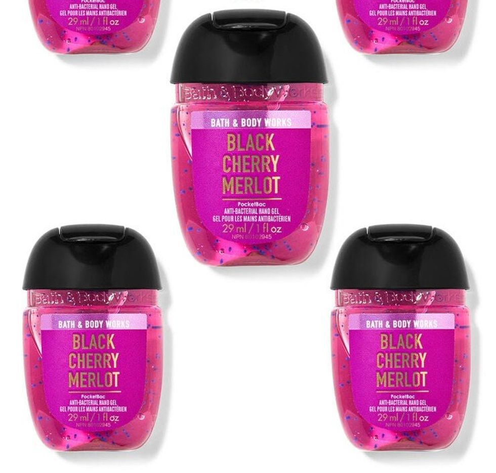 \u200bBlack Cherry Merlot hand sanitizers from Bath & Body Works.