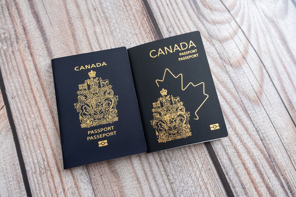 \u200bCanada's old and new passports.