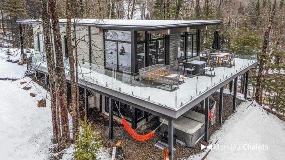 \u200bChalet \u00e0 louer dans les Laurentides.