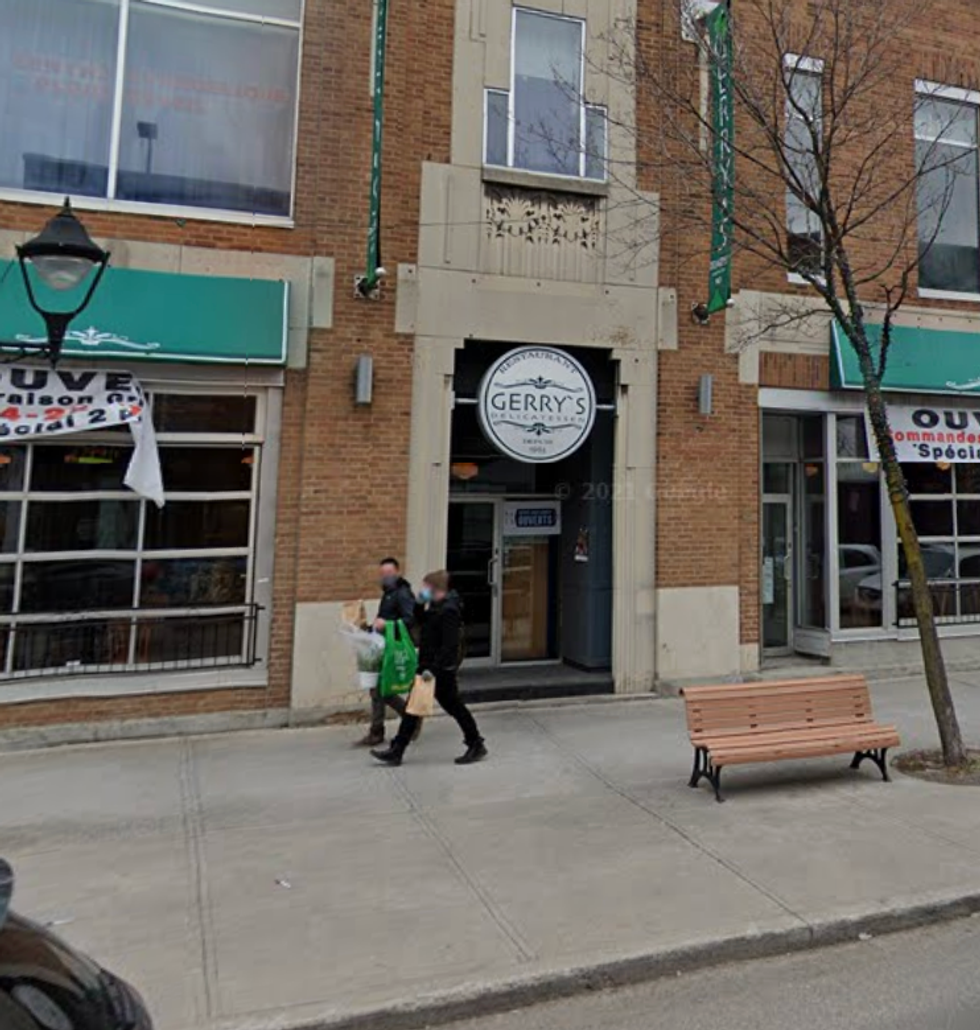 \u200bDevanture du restaurant Restaurant Gerry's \u00e0 Montr\u00e9al.
