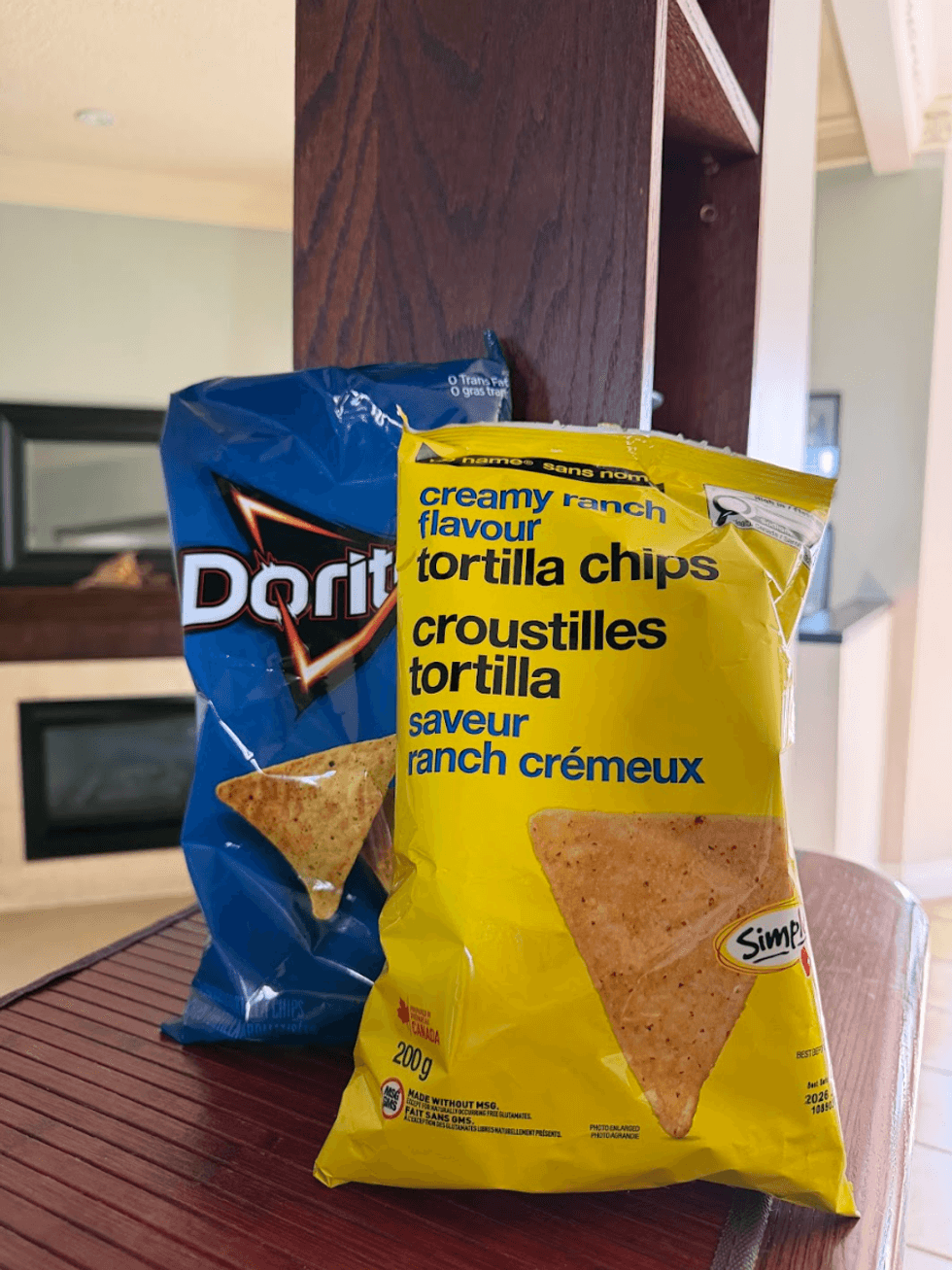 u200bDoritos compared to No Name brand chips.