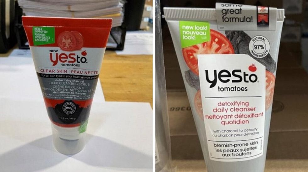 \u200bExfoliant et nettoyant de la marque Yes To.