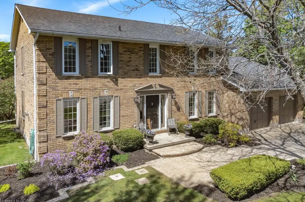 \u200bExterior of home for sale in Belleville, Ontario.