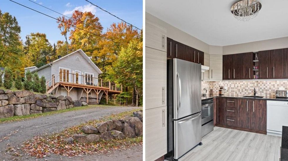 \u200bFa\u00e7ade ext\u00e9rieure. Droite : Cuisine.