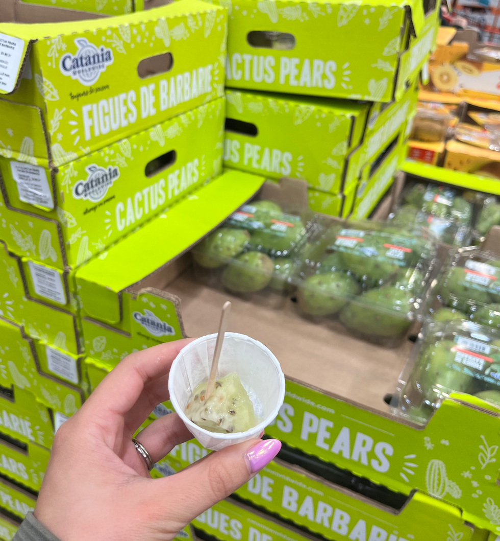 \u200bFigues de Barbarie en d\u00e9gustation chez Costco.
