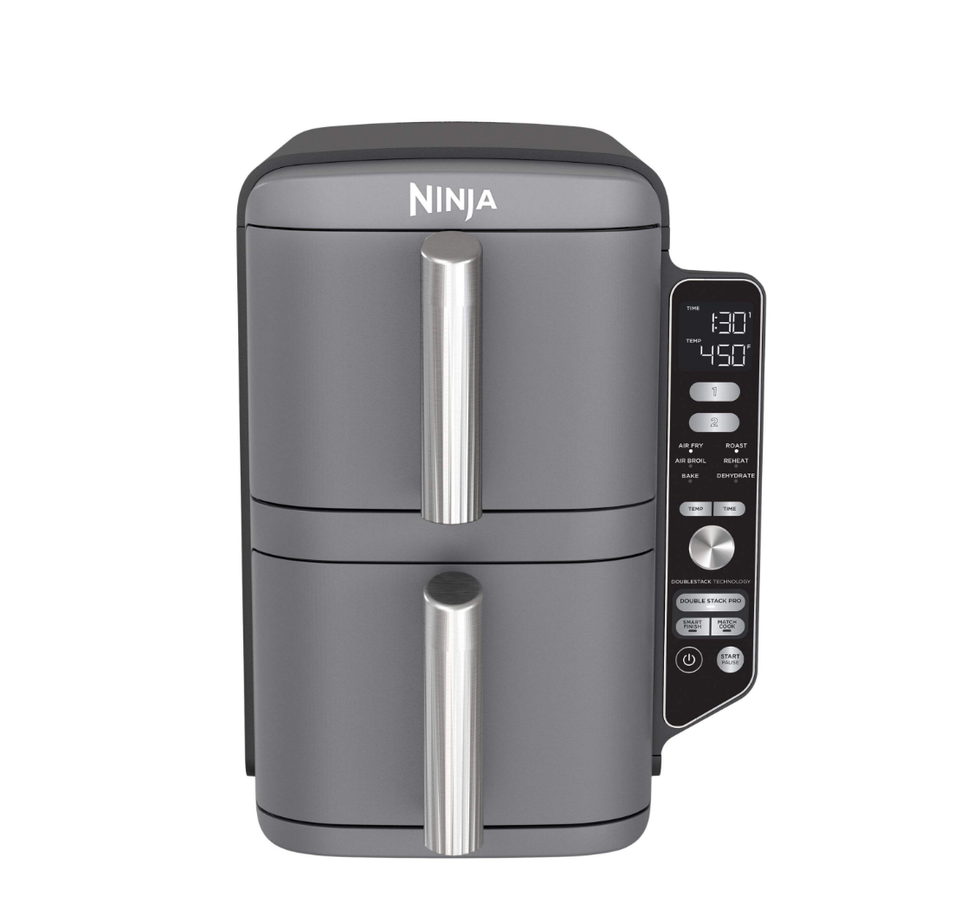 \u200bFriteuse \u00e0 air chaud \u00e0 deux paniers Ninja DoubleStack XL Dual Zone, 6-en-1, 10 pintes