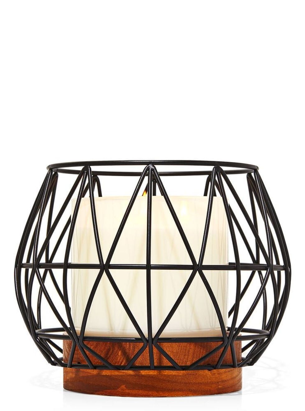 \u200bGeo Industrial three-wick candle holder from Bath & Body Works.
