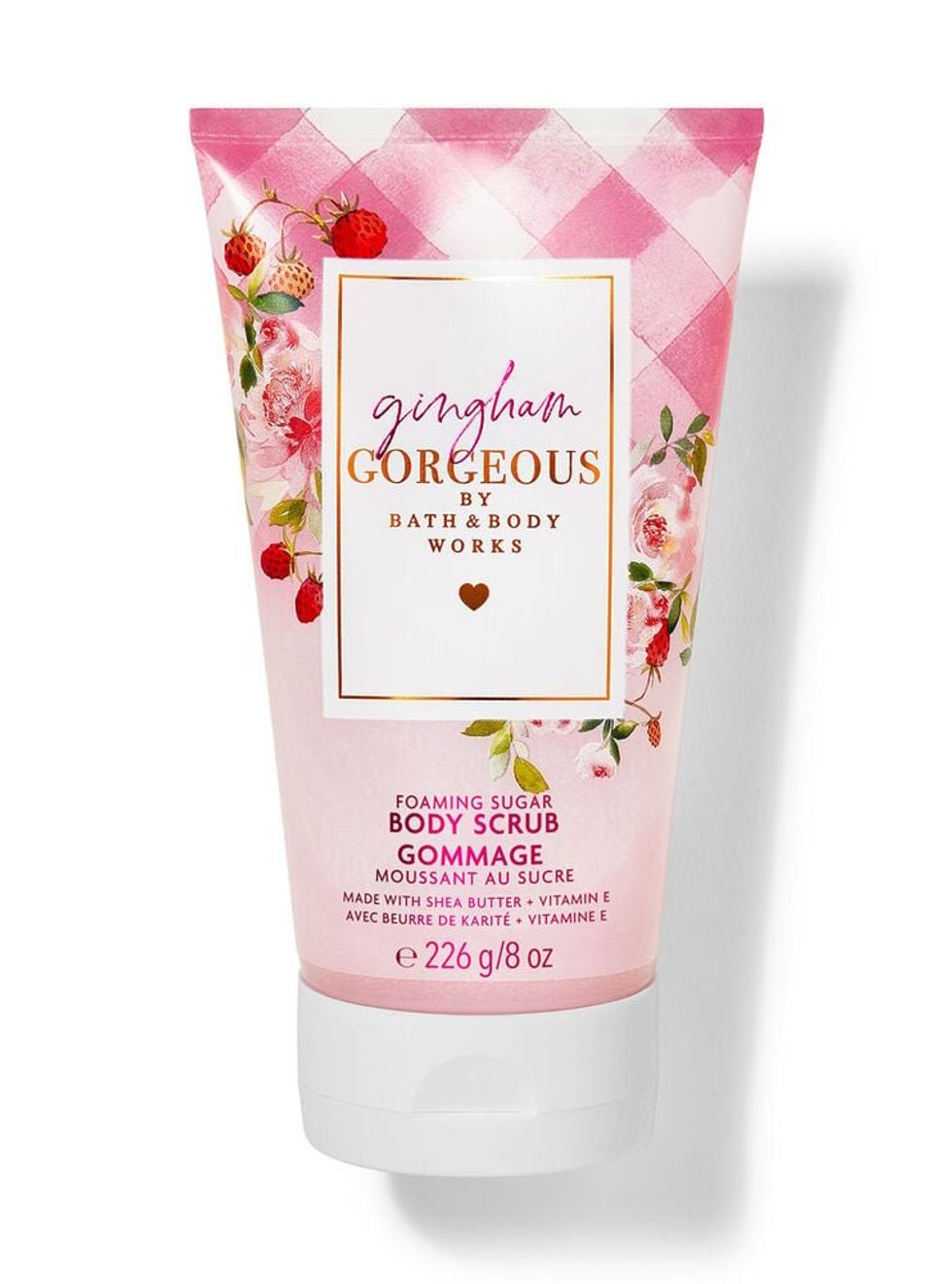 \u200bGingham Gorgeous body scrub from Bath & Body Works.