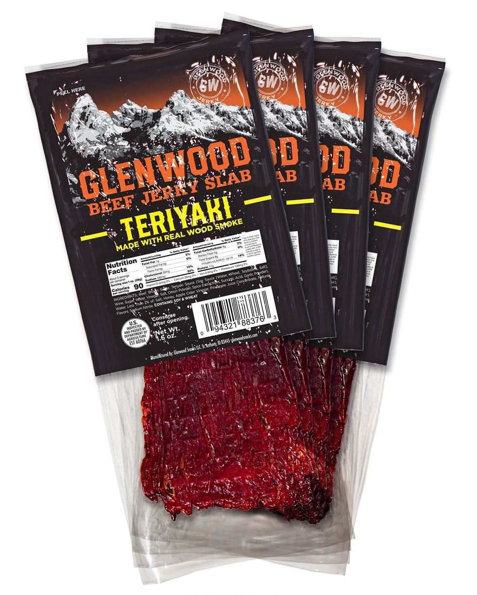 \u200bGlenwood Teriyaki Beef Jerky Slab.