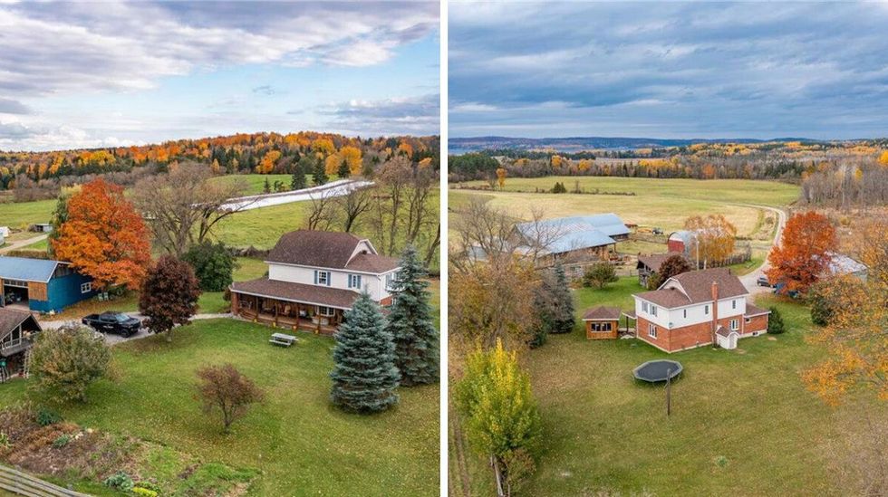 \u200bHouse for sale in Ontario with more than 500 acres of land.