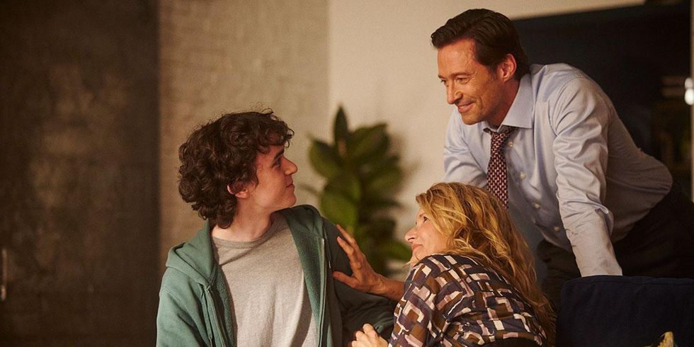 \u200bHugh Jackman and Laura Dern in a scene from The Son.