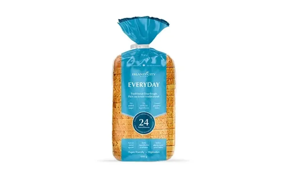 \u200bIsland City Baking Everyday Traditional Sourdough bread, 650 g.