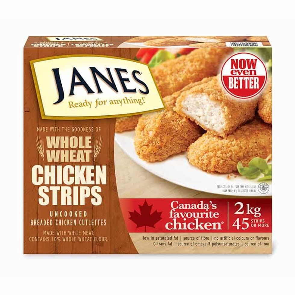 \u200bJanes whole wheat chicken strips.