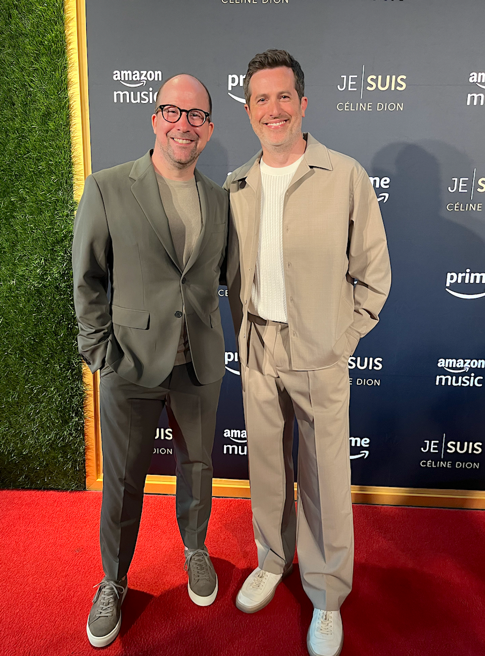 \u200bJean-Philippe Dion sur le tapis rouge de JE SUIS : C\u00c9LINE DION.