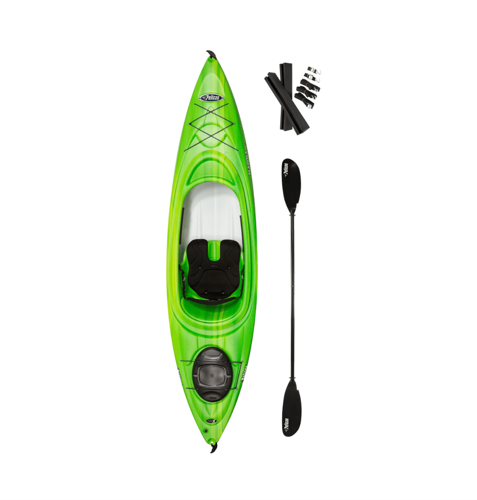 \u200bKayak pour 1 personne avec pagaie Pelican Magna 100, lime, 10 pieds vendu au Canadian Tire.