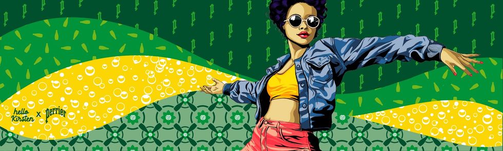 \u200bKirsten McCrea's artwork at Yorkville Murals.