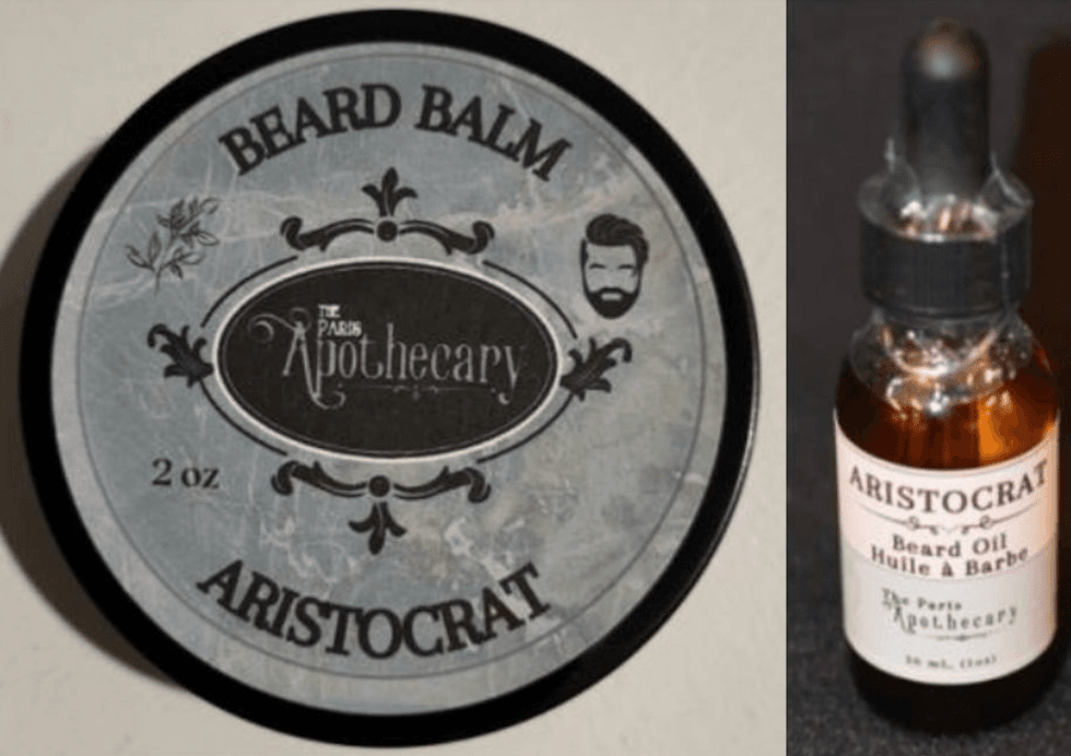 \u200bL'huile et le baume \u00e0 barbe Aristocrat de The Paris Apothecary.