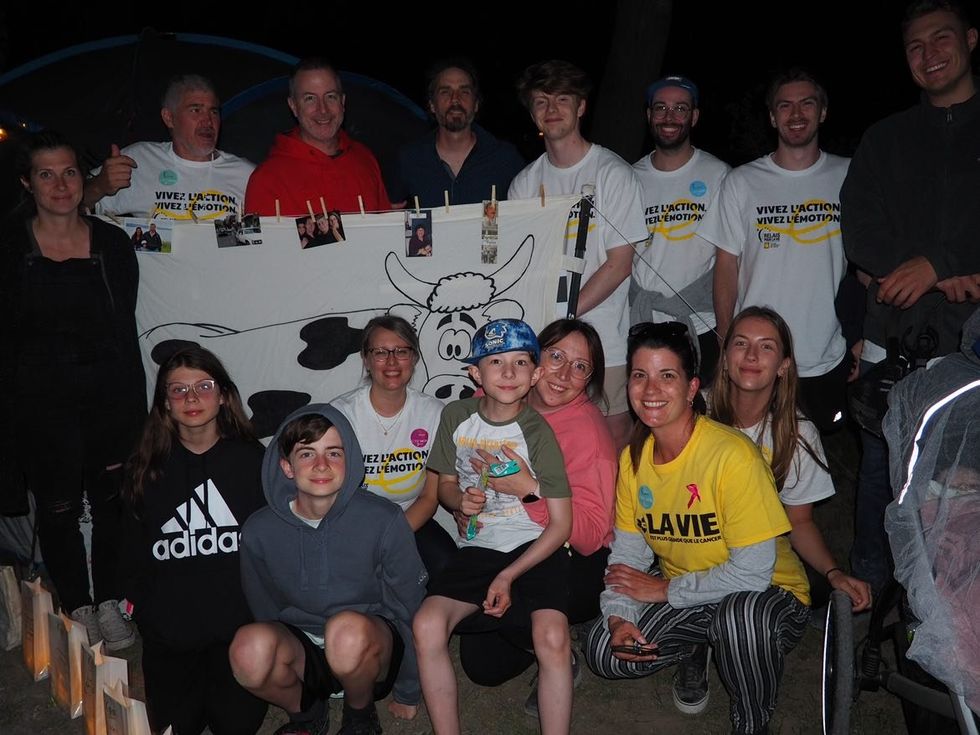 \u200bL'\u00e9quipe \u00ab Les Grosses Vaches \u00bb au Relai pour la vie.