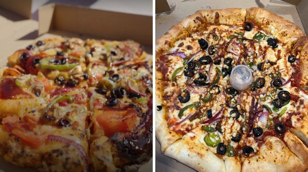 \u200bLa Crousti-Suav\u00e9 d'OD \u00e0 gauche, et la Crousti-Suav\u00e9 du Pizza Salvator\u00e9 \u00e0 droite.