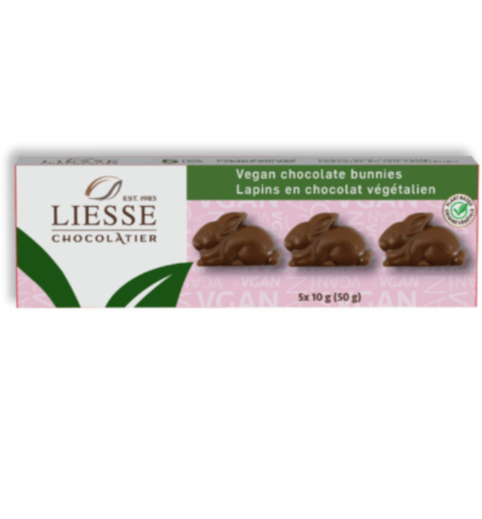 \u200bLapins en chocolat de la marque Liesse Chocolatier.