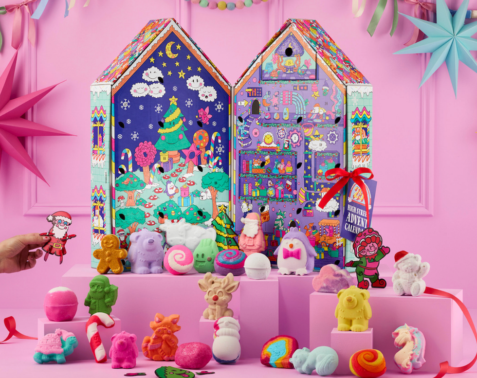 \u200bLe calendrier de No\u00ebl Lush.