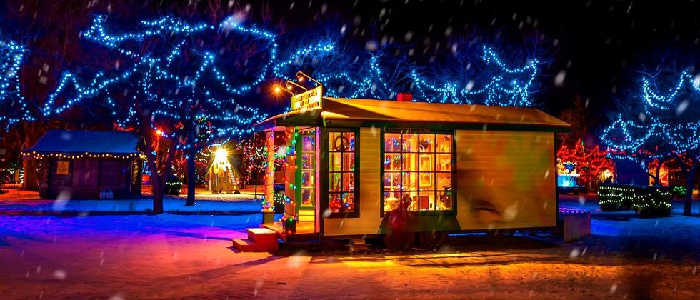 \u200bLights at the park.