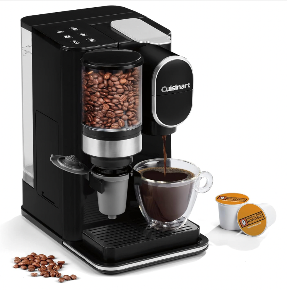 \u200bMachine \u00e0 caf\u00e9 conique pour moudre et infuser des grains entiers de Cuisinart.
