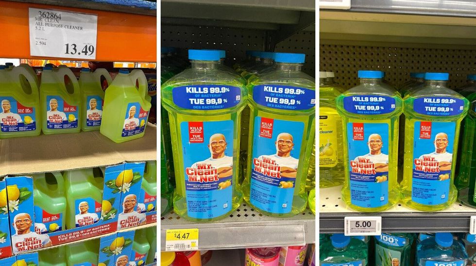 \u200bmr. clean all-purpose cleaner at costco, walmart and loblaws