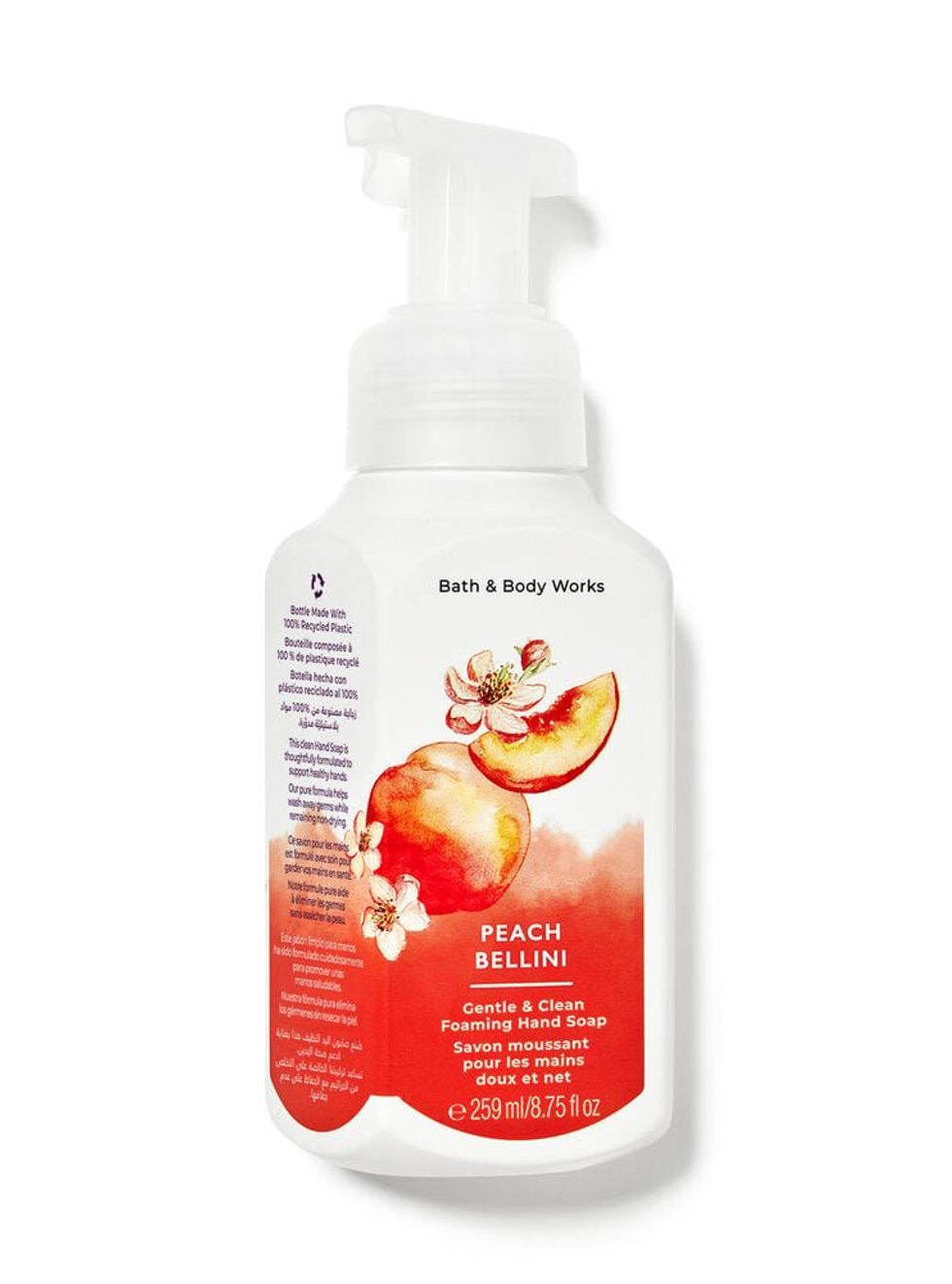 \u200bPeach Bellini foaming hand soap from Bath & Body Works.