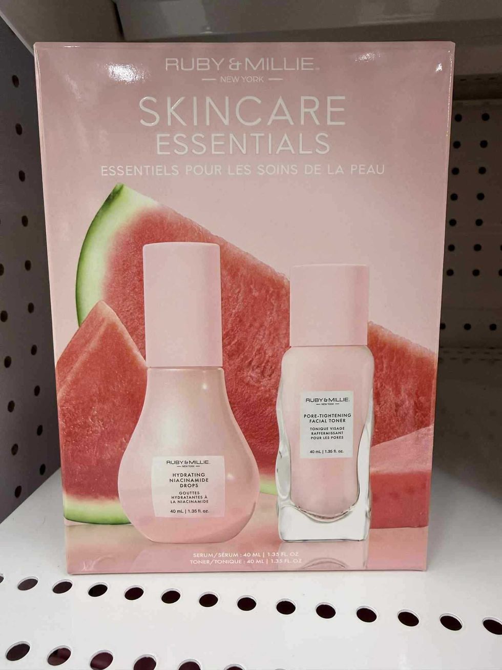 \u200bProduits pour la peau de la marque Ruby & Millie en vente au Tigre G\u00e9ant pour 12 $.